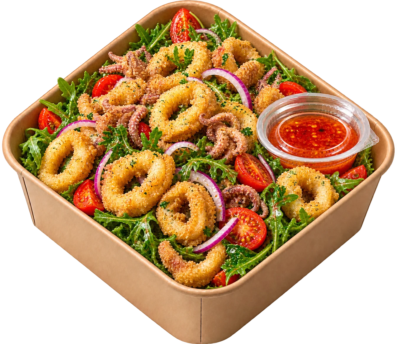 Crispy Calamari Salad