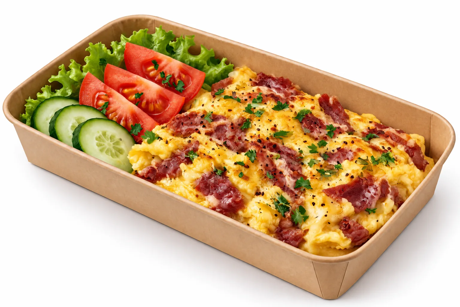 Egg with Basturma & Kiri Cheese (Plate)