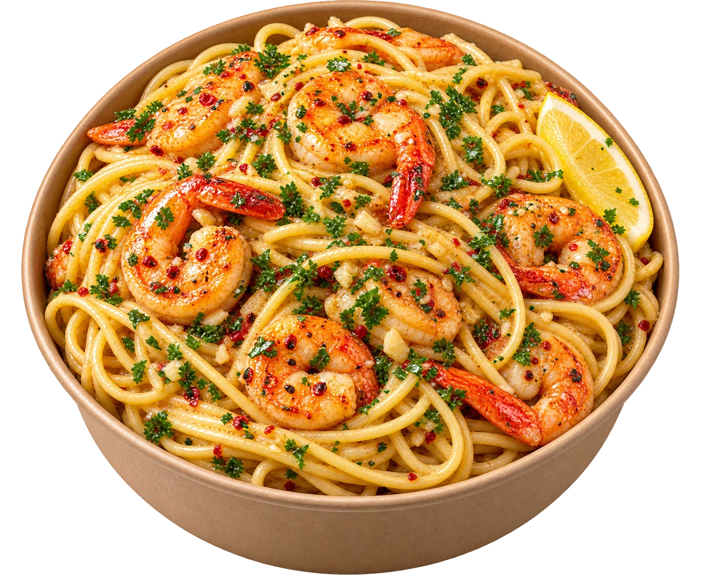 Lemon Garlic Shrimp Pasta