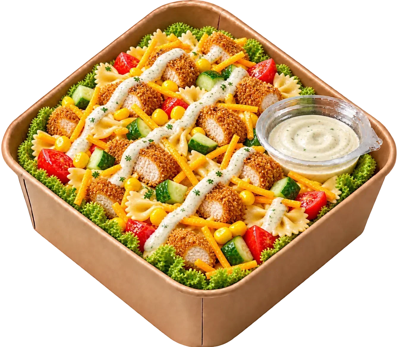 Crispy Chicken Pasta Salad